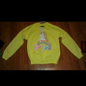 Yellow Lisa Frank Hoodie